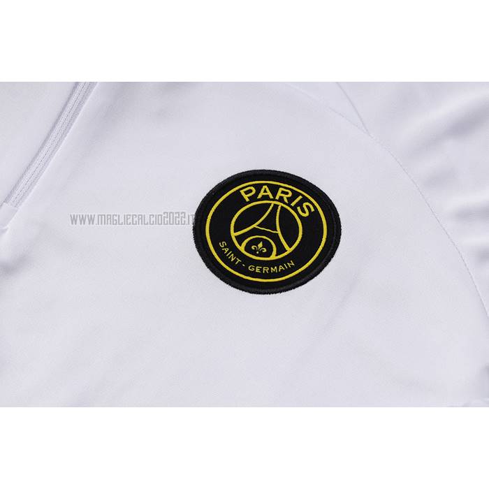 Tuta da Track de Felpa del Paris Saint-Germain Jordan Bambino 2023-2024 Blanco